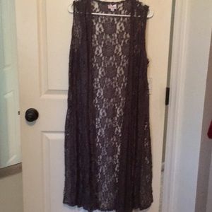 LulaRoe Lace Joy Gray